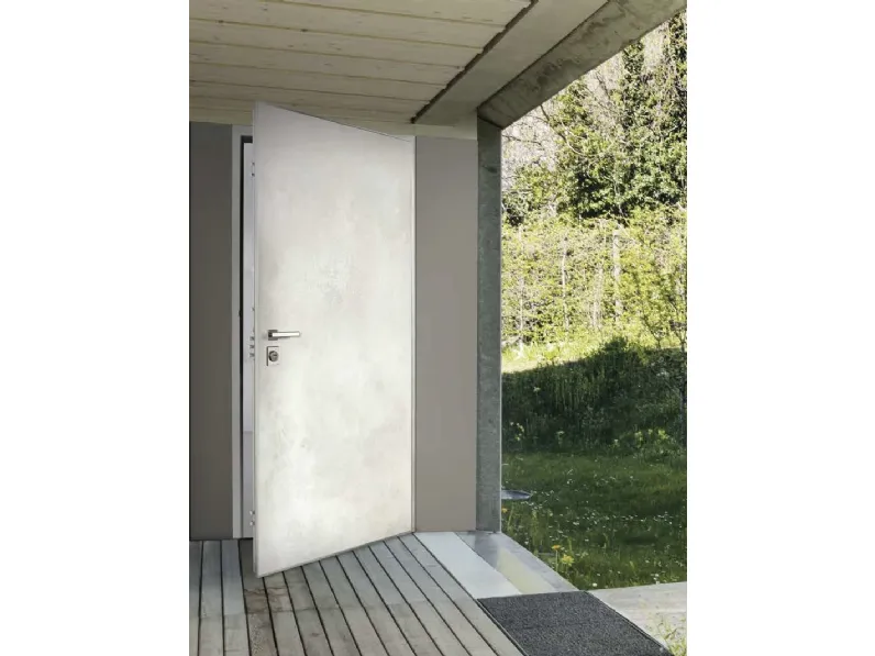 Porta blindata Tag Pull in gres Oxide Perla di Okey