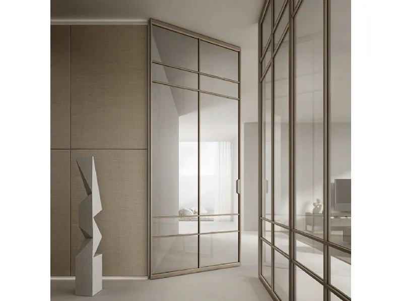 Porta per interni Air Rovere e Vetro di Rimadesio