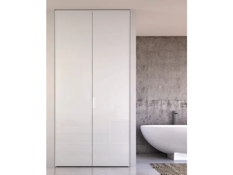 Porta per interni in vetro con telaio in alluminio Aria Uni 26 Must di Zemma