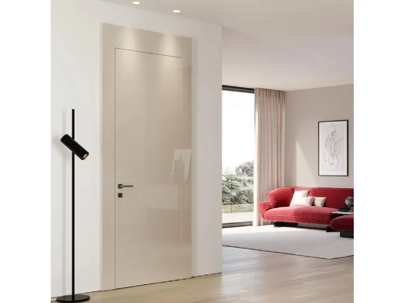 Porta per interni Aurea Slim in laccato Bianco lucido di Bertolotto