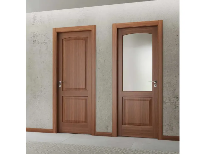 Porta battente per interni Baltimora in legno di noce di Bertolotto