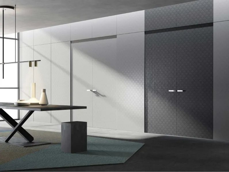 Porta per interni Bijou in legno con pannellatura in rivestimento effetto muro di Boscavenezia