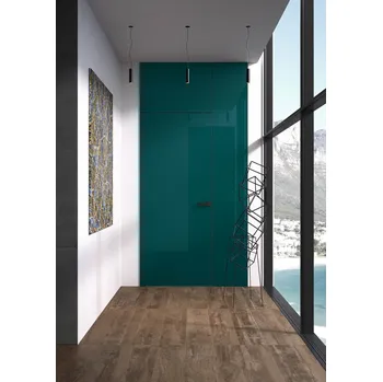 Porta a filo muro per interni Boisè in laccato lucido di Albed