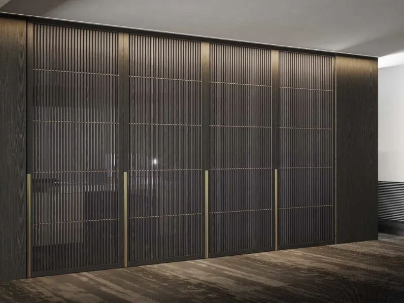 Porta per interni Piccadilly in legno, vetro e metallo di Boscavenezia