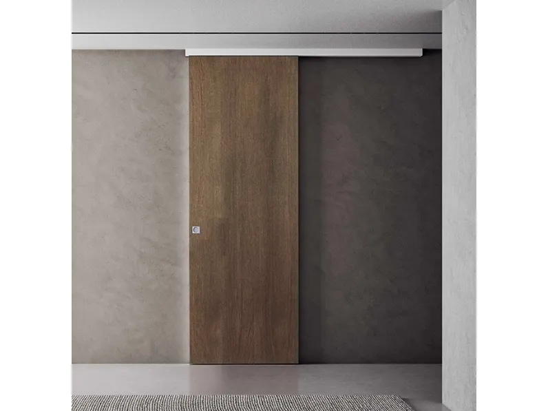 Porta per interni scorrevole esterno muro CL Rovere Olio Olivo di BiHome