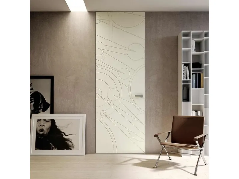 Porta a filo muro per interni Costellazioni Andromeda di Bertolotto