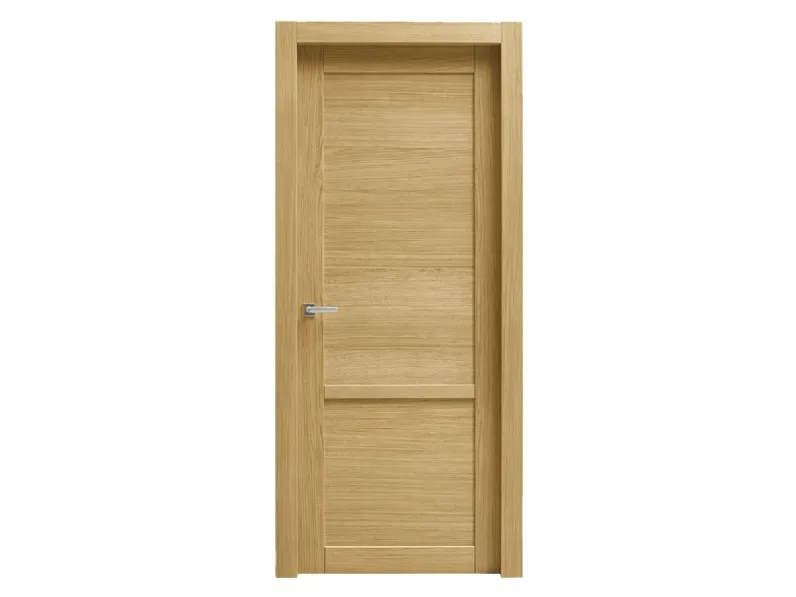 Porta per interni Elisa 2 in legno di Rovere naturale di Ideal Door