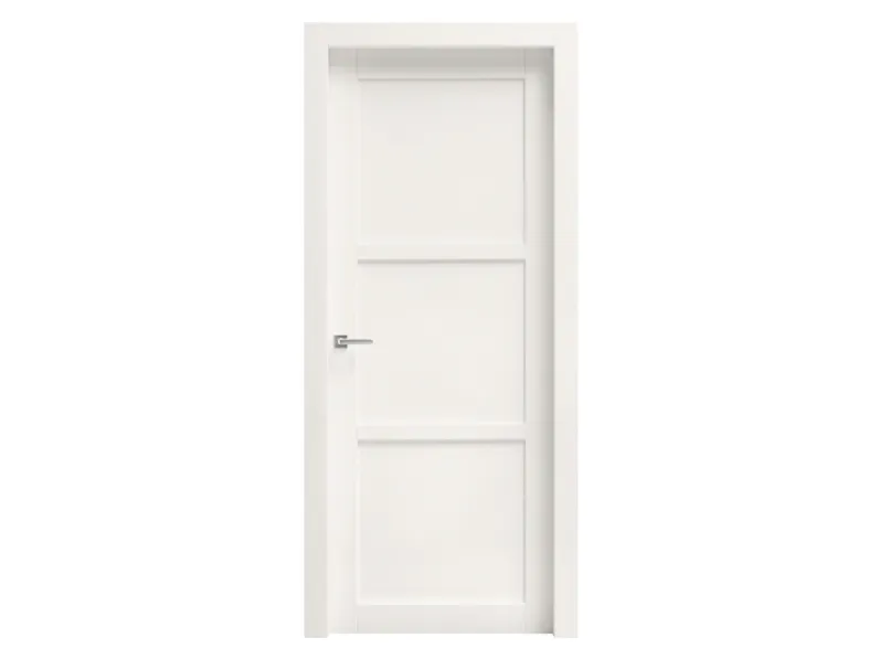 Porta per interni Elisa 3 in laccato Bianco di Ideal Door