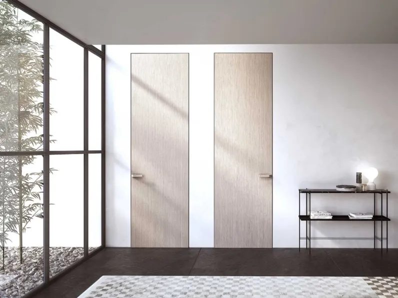 Porta per interni a filo muro Eloise in rovere natural di Boscavenezia