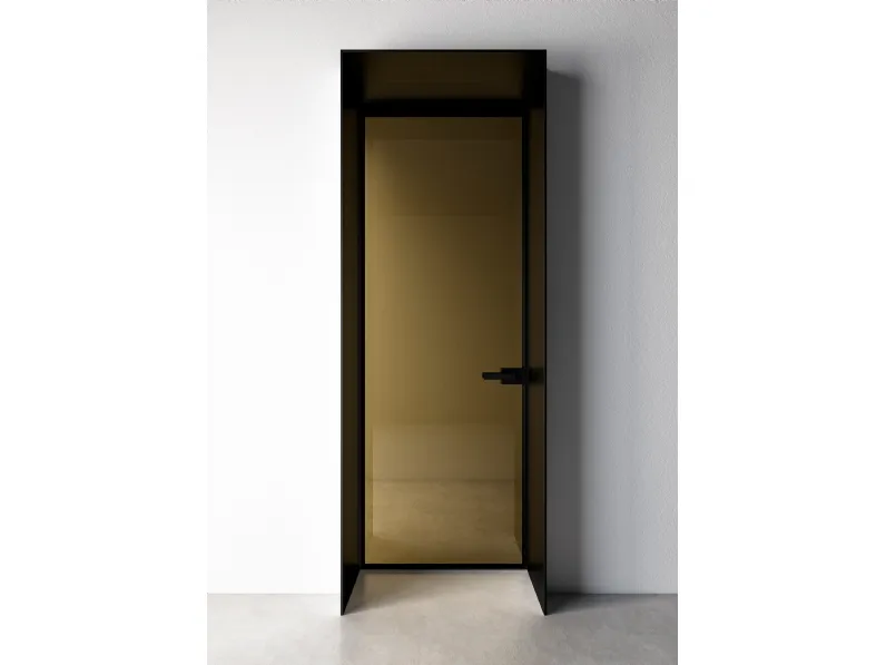 Porta battente per interni Entre-Deux-Battente in vetro con telaio in alluminio di Albed