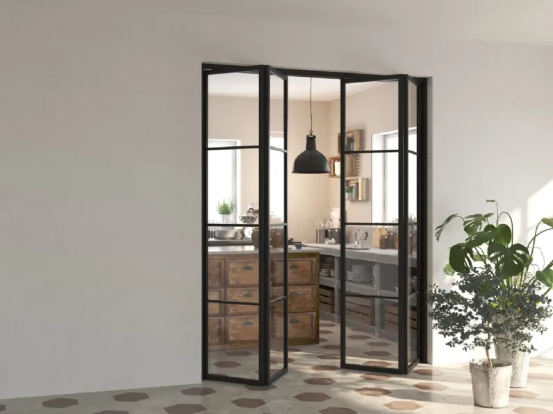 Porta per interni a libro Factory T4 di Foa