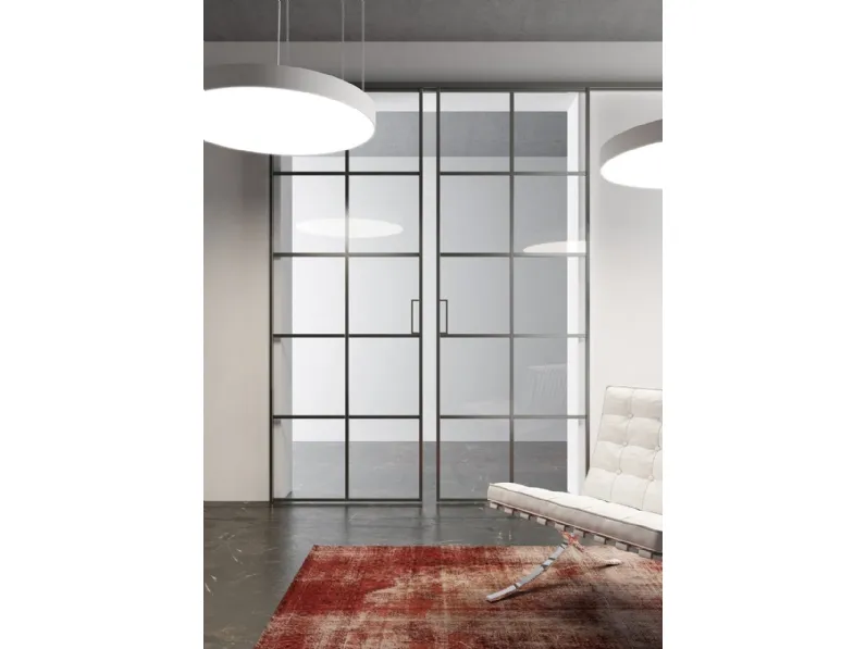 Porta per interni scorrevole Factory TV5 di Foa