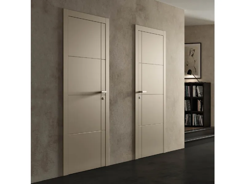 Porta per interni battente Fila in legno laccato di DoorArreda