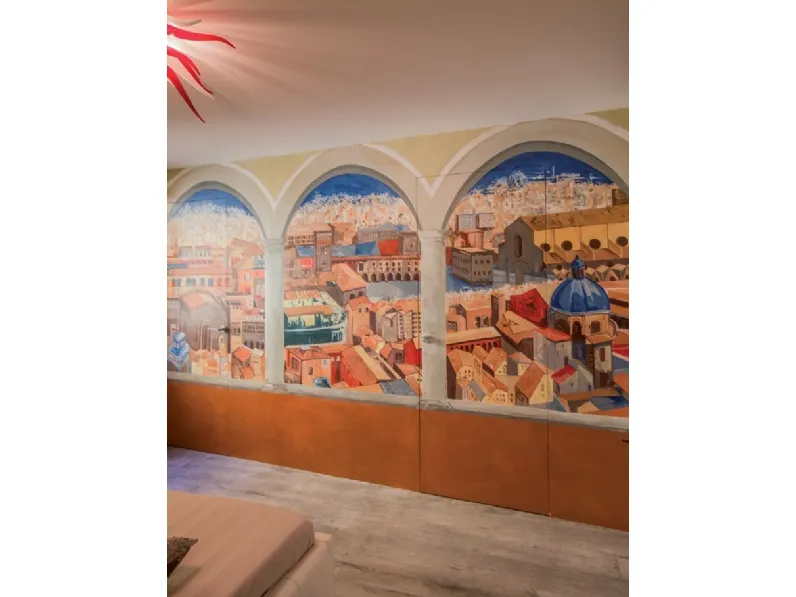 Porta per interni Filo Muro con decoro 04 di RasoParete