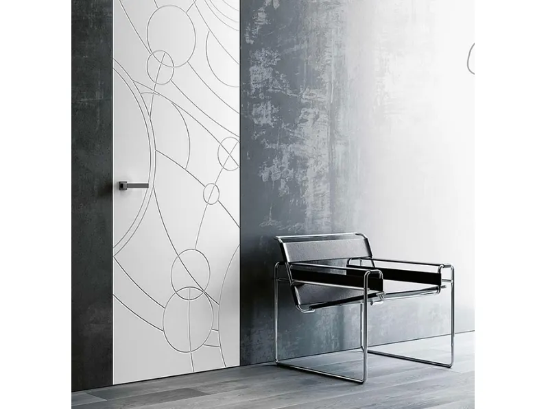 Porta per interni Filomuro Halley in Laccato Opaco Bianco di BiHome