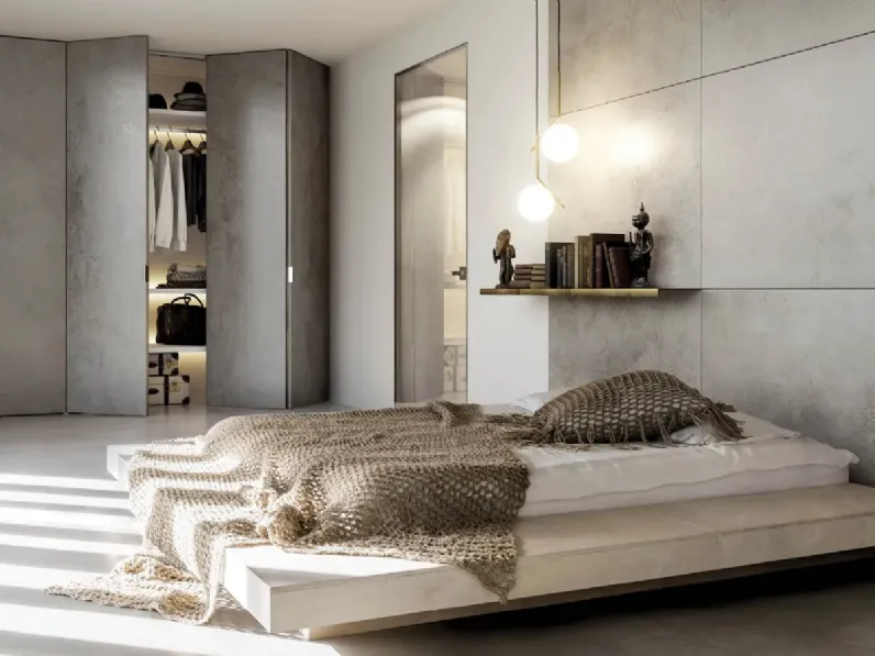 Porta per interni battente in vetro con telaio in alluminio Gaia Filo muro di Doal