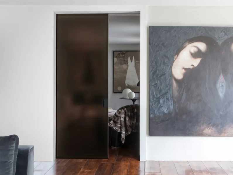 Porta per interni Glass Como Scorrevole di Viva