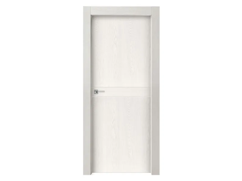 Porta per interni Incisa Graffio in legno di frassino laccato di Ideal Door
