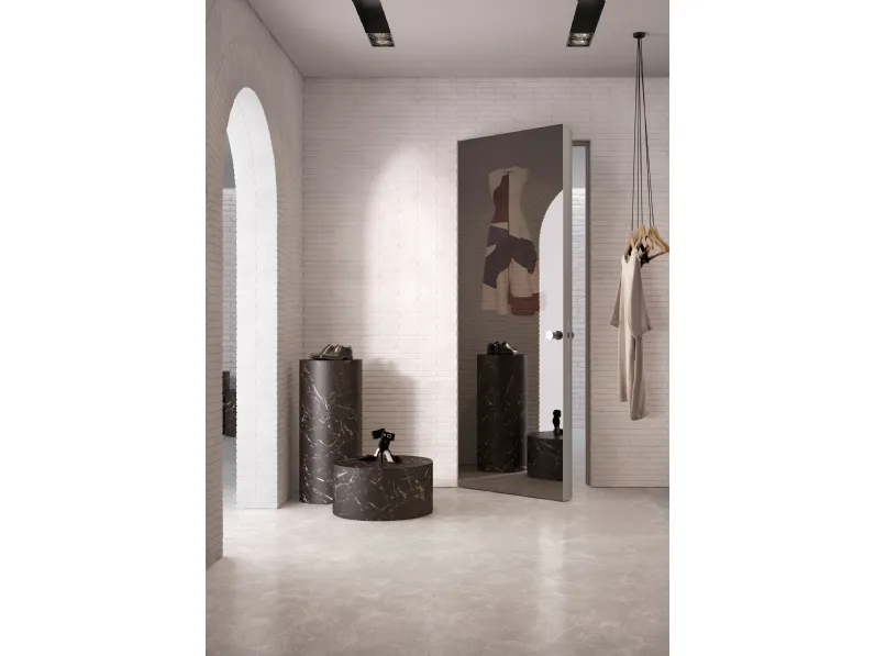 Porta per interni filo muro battente Integra Mirror di Albed