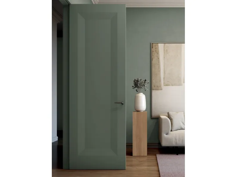 Porta per interni La Porta LP1 laccata Sage Green di Effebiquattro