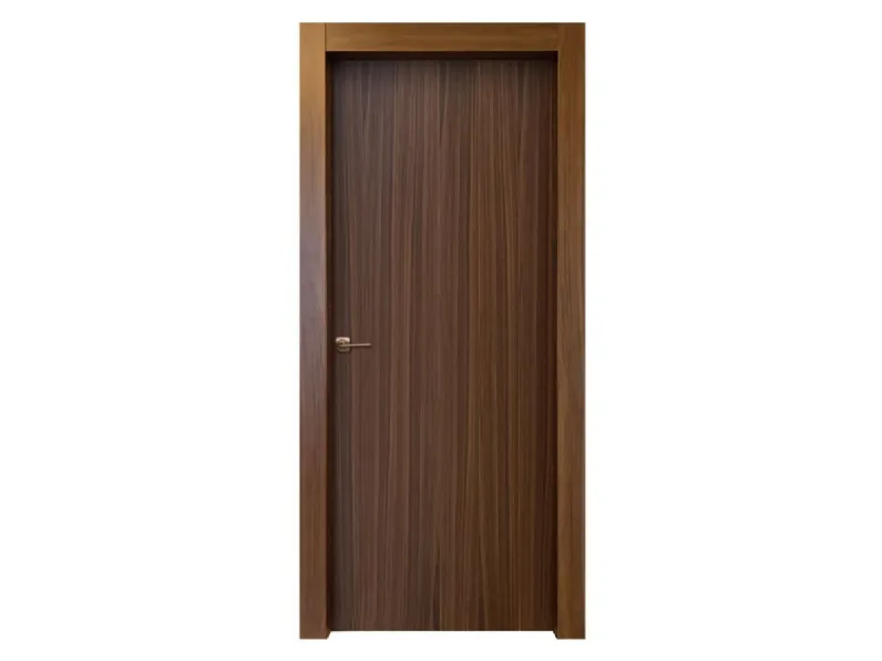 Porta per interni La Prima Pratica D in Noce Canaletto di Ideal Door