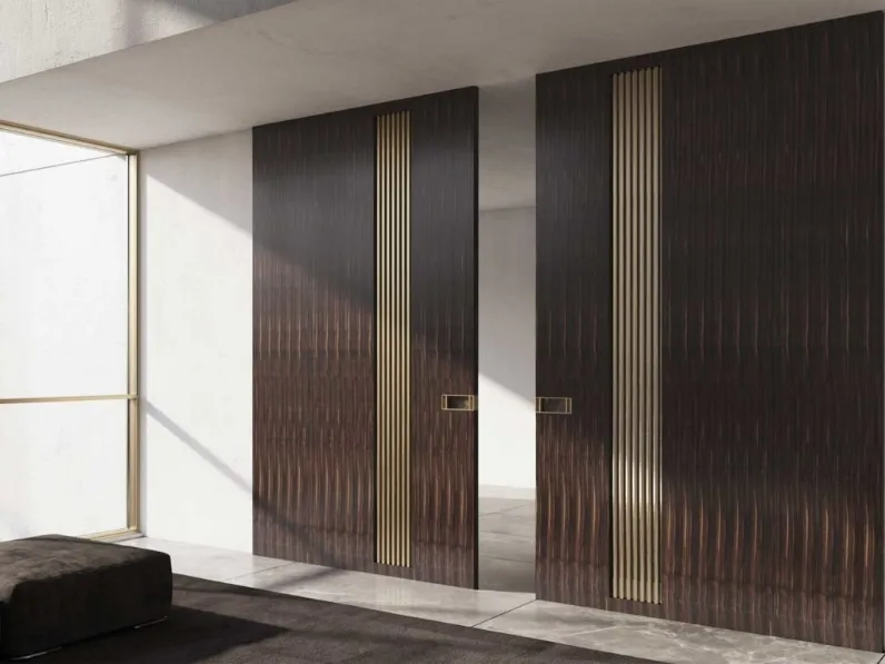 Porta per interni scorrevole Lawrence in ebano di Boscavenezia