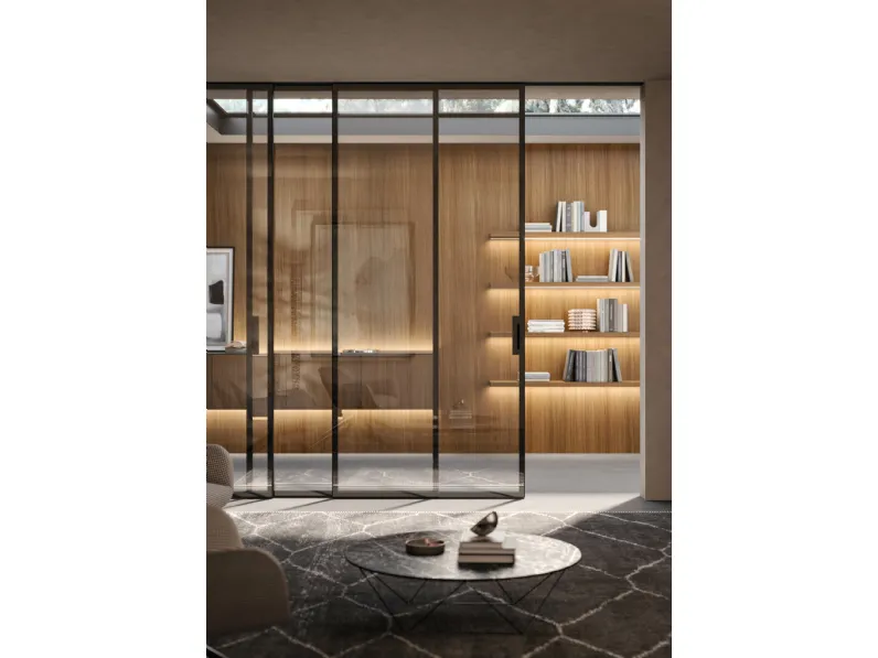 Porta per interni Levia Trasparente Scorrevole di RES Italia