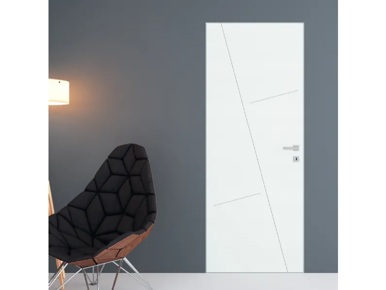 Porta per interni a filo muro Living LV07 di Sololegno