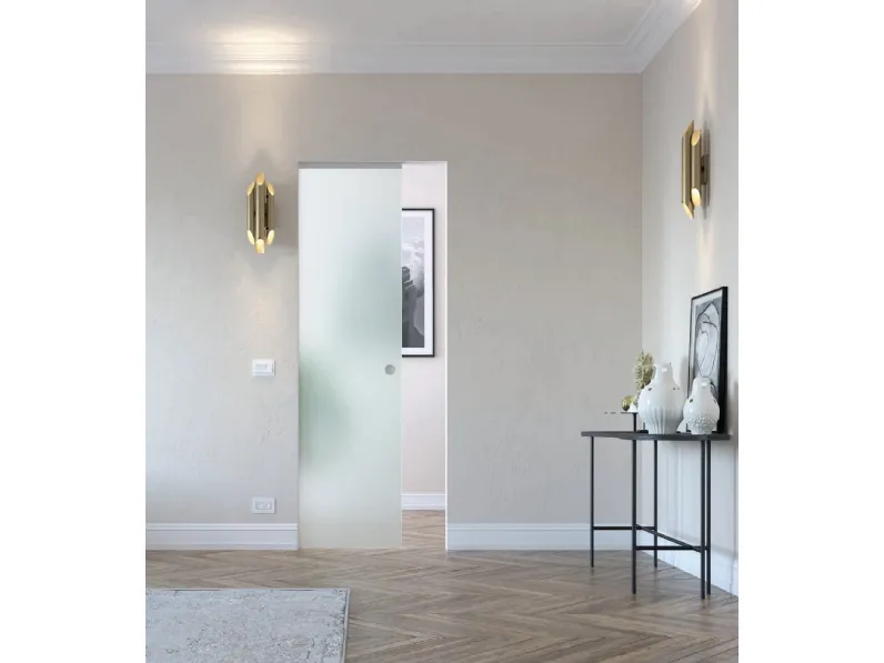 Porta scorrevole per interni Luce Vetro di Eclisse