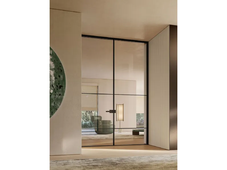 Porta per interni Manhattan Battente 03 di Henry Glass