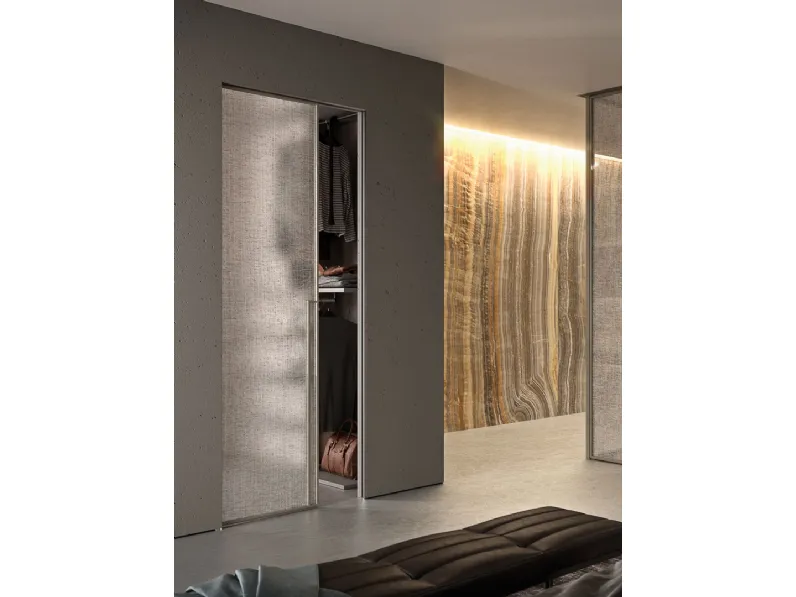 Porta per interni Manhattan Scorrevole a scomparsa di Henry Glass