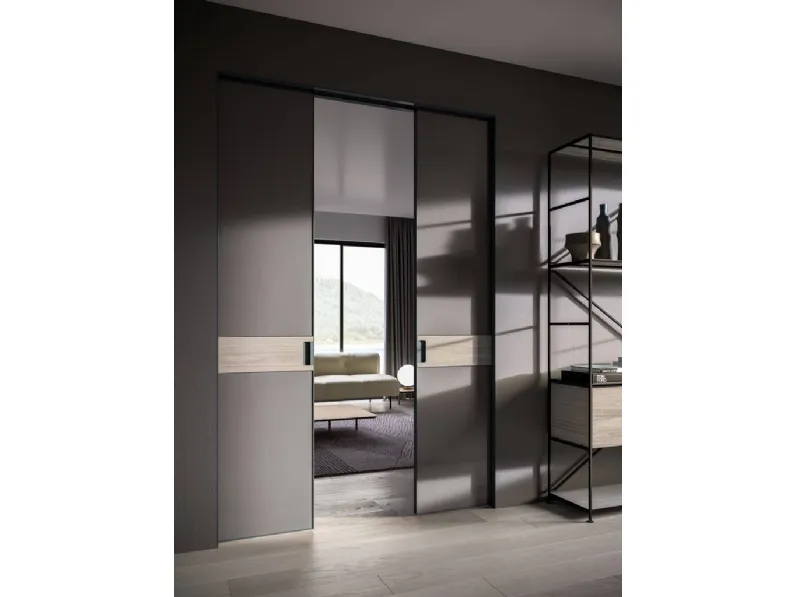 Porta per interni Materica scorrevole a scomparsa di ADL