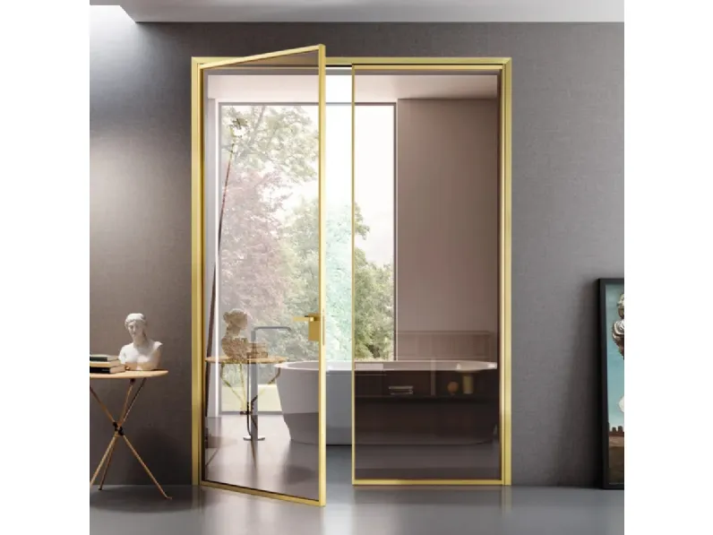 Porta per interni Mini Tall Glass Gold di Bertolotto