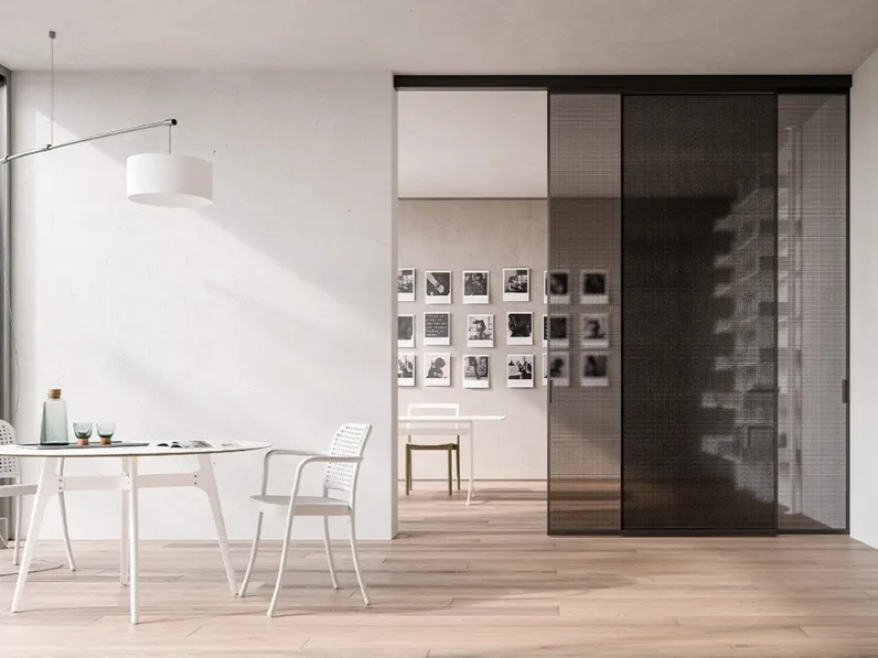 Porta per interni Mitica Scorrevole in vetro con telaio in alluminio di ADL