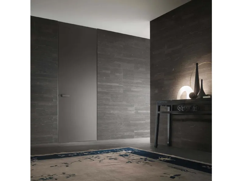 Porta per interni Moon Vetro con telaio in alluminio di Rimadesio