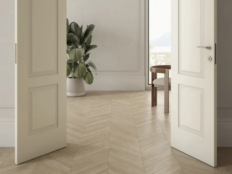 Porta per interni Newport mod C laccata Warm White di Effebiquattro