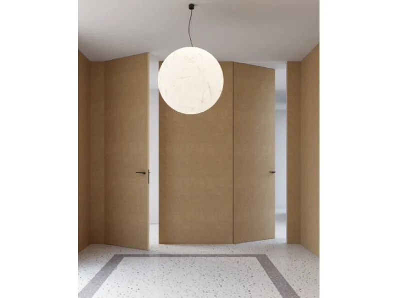 Porta per interni Nodoor in legno rivestita con Carta da Parati di Effebiquattro
