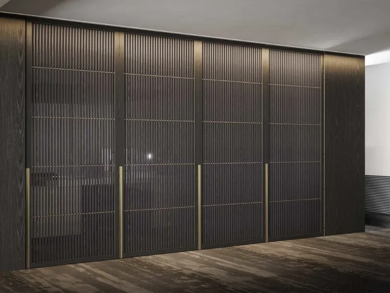 Porta per interni Piccadilly in legno, vetro e metallo di Boscavenezia