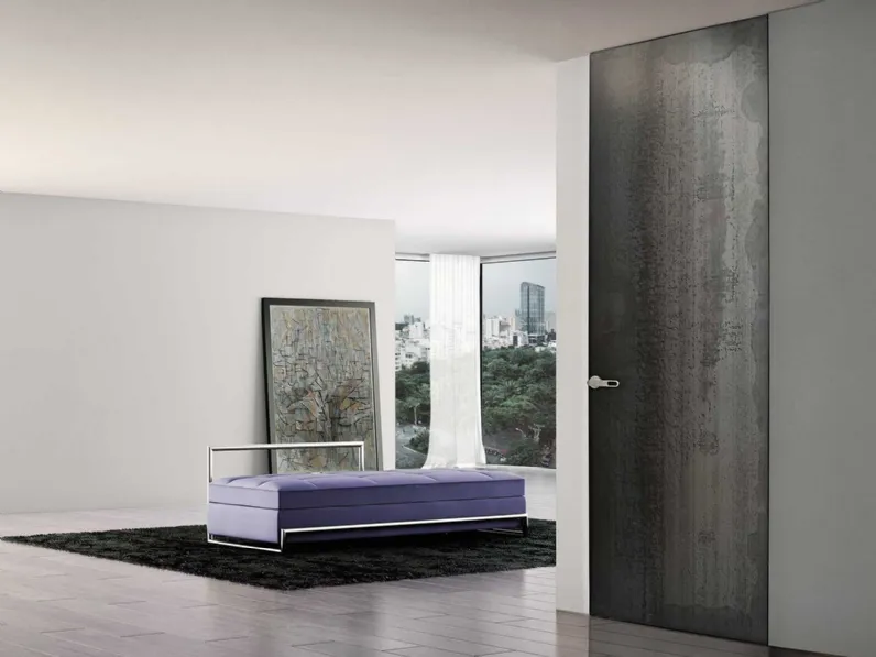 Porta per interni a filo muro Portrait in legno di Boscavenezia