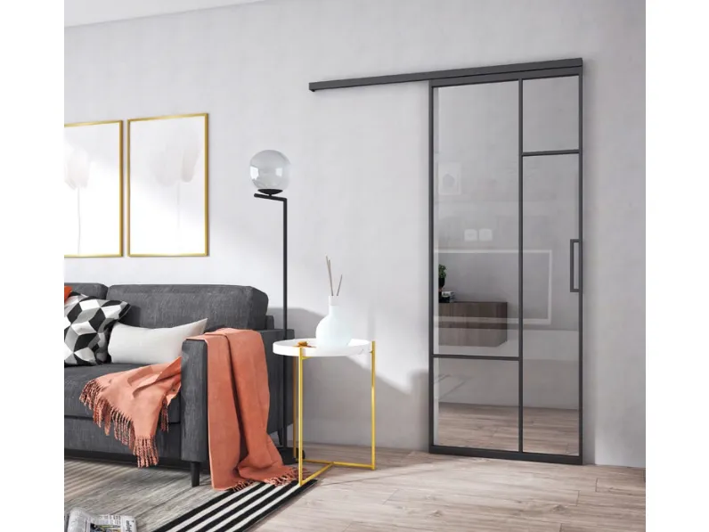 Porta interna Profile Vetro a Scacchi di Visioni