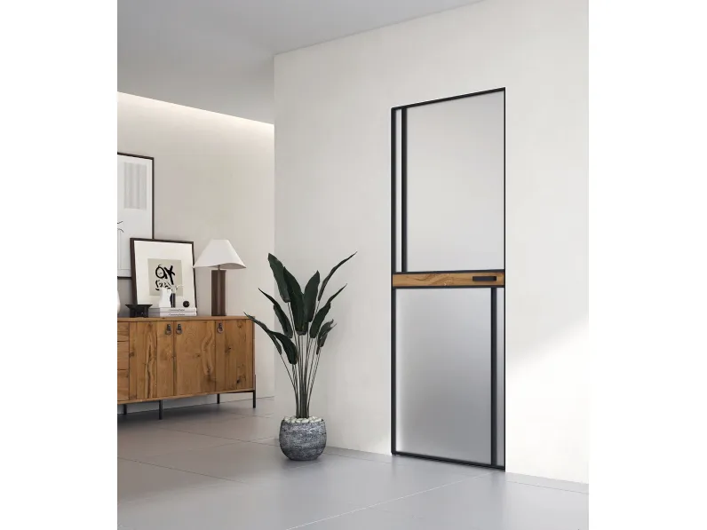 Porta interna Profile Vetro e Legno di Visioni