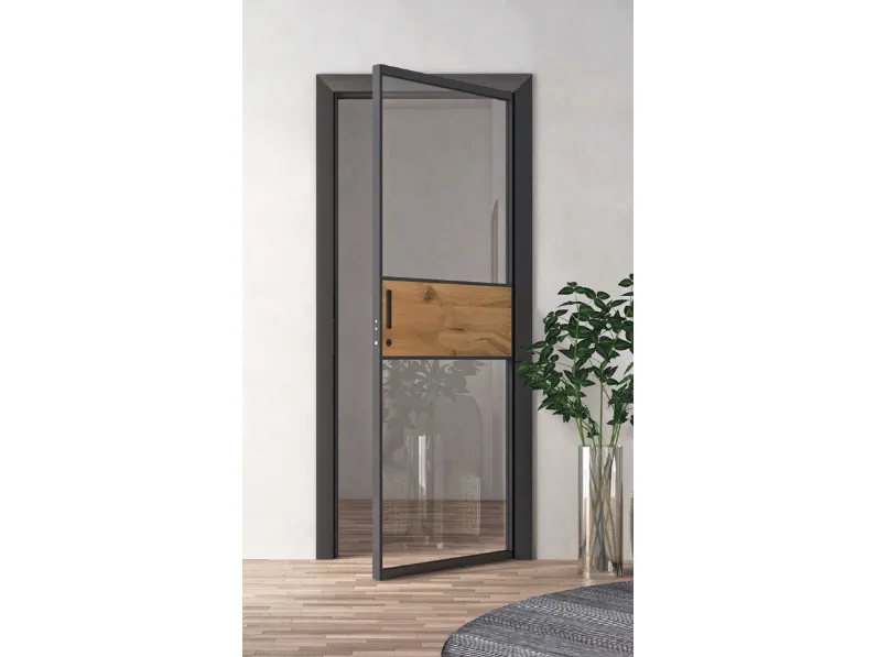 Porta interna Profile Vetro e Legno di Visioni