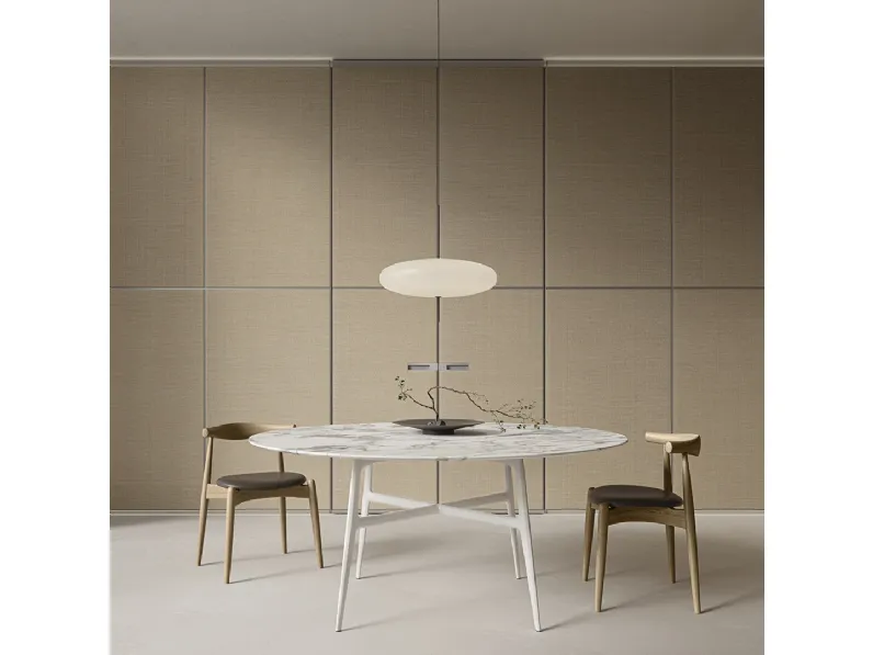 Porta per interni complanare Radius Rafia di Rimadesio