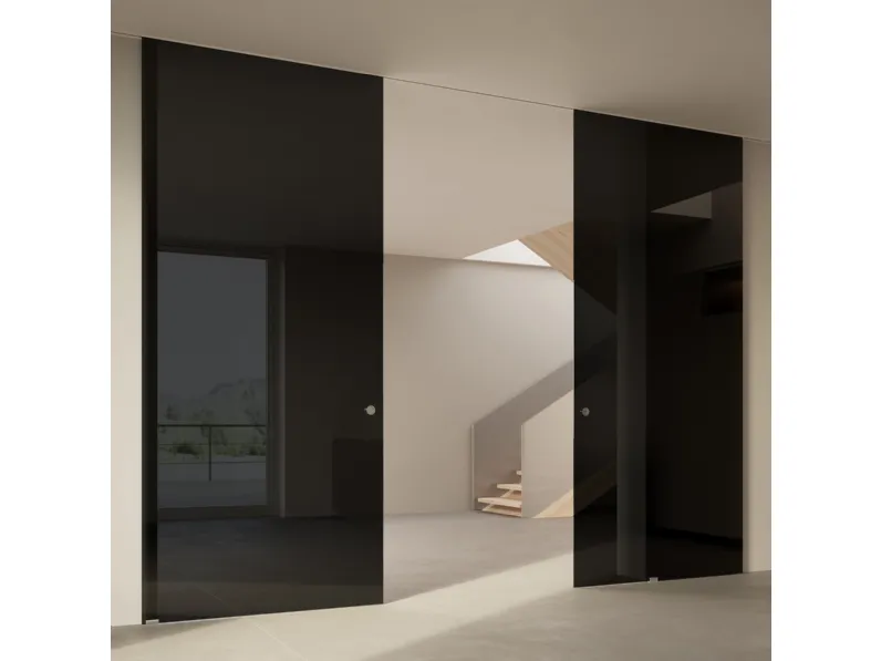 Porta per interni Scenario Visio Up Nero di Ferrero Legno