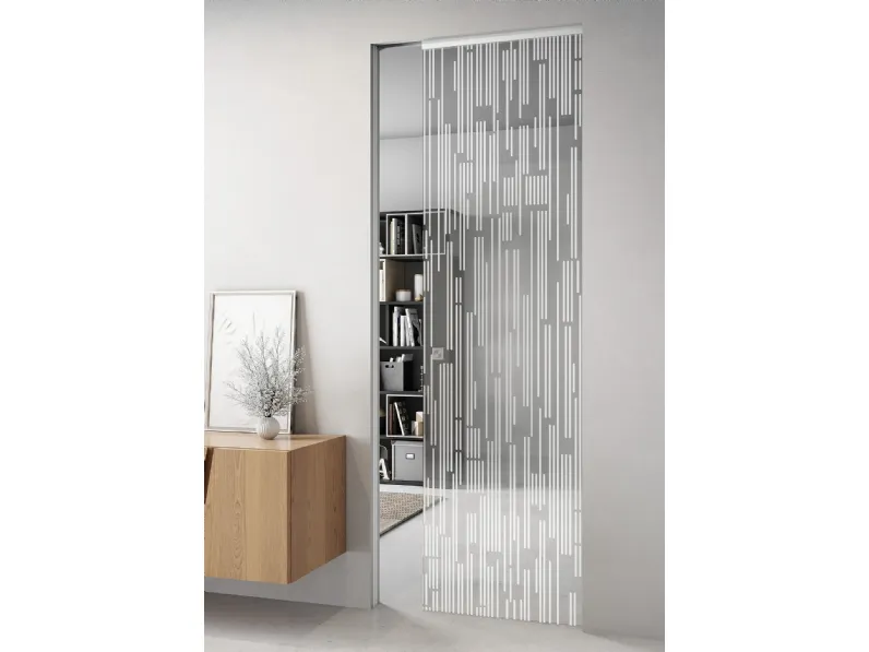Porta per interni scorrevole Sinthesy Light Matrix di Foa