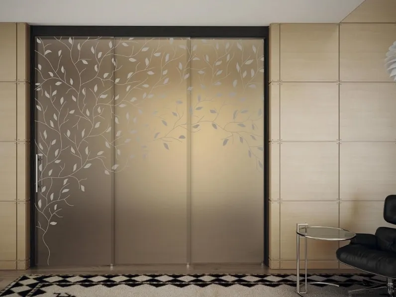 Porta per interni scorrevole Sinthesy Light Olive di Foa