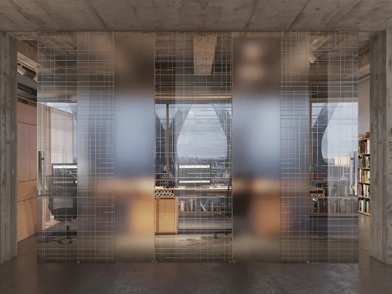 Porta per interni scorrevole Space Graphics di Foa