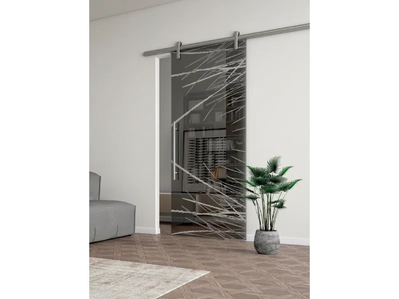 Porta interna Spirali Cosmiche con decoro Halaii di Visioni