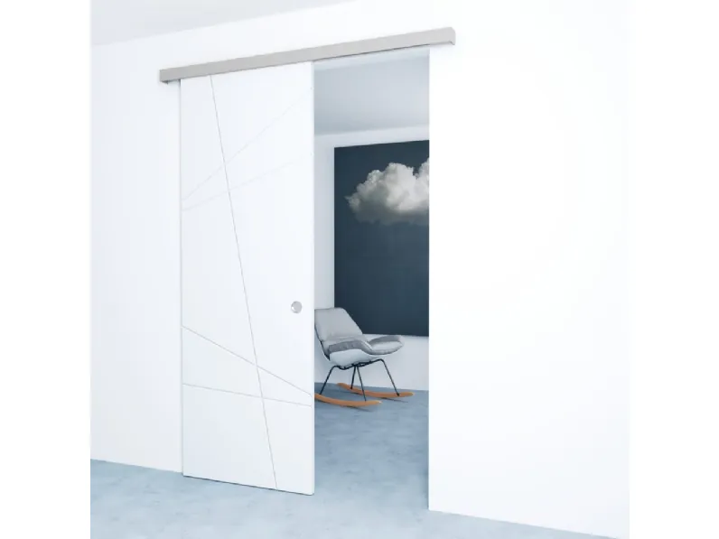 Porta per interni scorrevole Stilidea F145 di Sololegno
