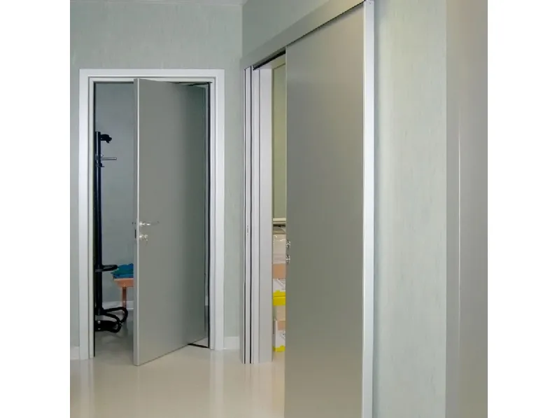 Porta Tecnica per Ospedali in alluminio laccato di Farm Legno